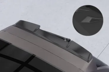 CSR Heckspoiler | Heckflügel mit ABE für Porsche Cayenne (Typ 9PA) Turbo HF137-S strukturiert schwarz matt (keine Lackierung erforderlich)