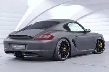 CSR Heckspoiler | Heckflügel mit ABE für Porsche Cayman 987c HF901-C Carbon Look Hochglanz (keine Lackierung erforderlich)