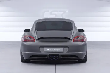CSR Heckspoiler | Heckflügel mit ABE für Porsche Cayman 987c HF901-S strukturiert schwarz matt (keine Lackierung erforderlich)