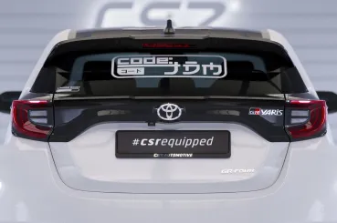 CSR Heckspoiler | Heckflügel mit ABE für Toyota GR Yaris (XP21) HF844-C Carbon Look Hochglanz (keine Lackierung erforderlich)