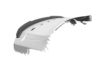 CSR Heckspoiler | Heckflügel mit ABE für Volvo S60 (3. Gen) HF237-L Lackierung erforderlich (unlackiert roh)