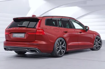 CSR Heckspoiler | Heckflügel mit ABE für Volvo V60 (2.Gen) HF116-L Lackierung erforderlich (unlackiert roh)