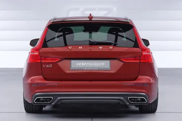 CSR Heckspoiler | Heckflügel mit ABE für Volvo V60 (2.Gen) HF116-L Lackierung erforderlich (unlackiert roh)