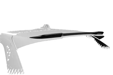 CSR Heckspoiler | Heckflügel mit ABE für Volvo V90 HF339-S strukturiert schwarz matt (keine Lackierung erforderlich)