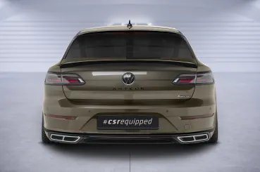 CSR Heckspoiler | Heckflügel mit ABE für VW Arteon Shooting Brake HF943-G Glossy schwarz Hochglanz (keine Lackierung erforderlich)