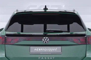 CSR Heckspoiler | Heckflügel mit ABE für VW Passat B9 Variant HF213-C Carbon Look Hochglanz (keine Lackierung erforderlich)