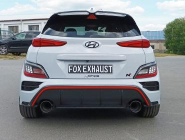 Fox passend für Hyundai Kona N Endschalldämpfer quer Ausgang rechts/links - 1x130 Typ 14 rechts/links HY210043-097