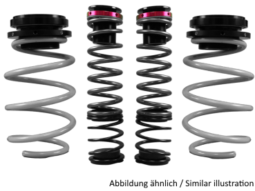 LOWTEC GewindeFedern Kit VA+HA für CUPRA Ateca 4Drive 5FP 2,0 (16-) – Tieferlegung VA 20-50 / HA 20-50 mm – Art.-Nr. 09010G