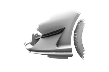 CSR Performance Flaps mit ABE für Ferrari 812 Superfast / GTS FP043-C Carbon Look Hochglanz (keine Lackierung erforderlich)