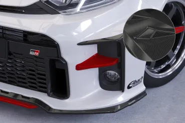CSR Performance Flaps mit ABE für Toyota GR Yaris (XP21) FP017-C Carbon Look Hochglanz (keine Lackierung erforderlich)