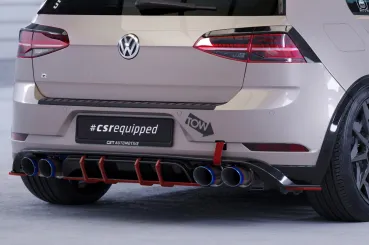 CSR Racing Diffusor | Heckansatz für VW Golf 7 (Typ AU) R HA411 Lackierung erforderlich (unlackiert roh)