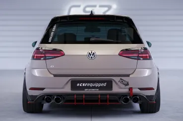 CSR Racing Diffusor | Heckansatz für VW Golf 7 (Typ AU) R HA411 Lackierung erforderlich (unlackiert roh)