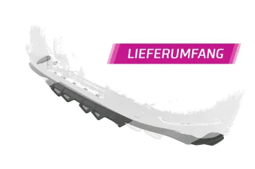 CSR Racing Diffusor | Heckansatz für VW Golf 7 (Typ AU) R HA411 Lackierung erforderlich (unlackiert roh)