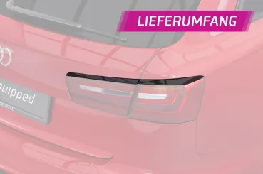 CSR Rücklichtblenden für Audi A6 C7 (Typ 4G) Avant RB018-L Lackierung erforderlich (unlackiert roh)