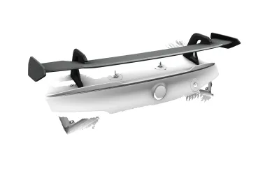 CSR Schwanenhals Heckflügel mit ABE für Alfa Romeo Giulia (Typ 952) Quadrifoglio SHF036-D02-F