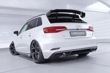 CSR Schwanenhals Heckflügel mit ABE für Audi A3 8VA Sportback SHF054-F01