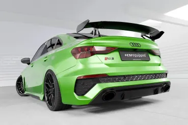 CSR Schwanenhals Heckflügel mit ABE für Audi A3 / S3 / RS3 (8Y) Limousine SHF057-D01-F