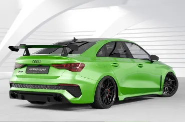 CSR Schwanenhals Heckflügel mit ABE für Audi A3 / S3 / RS3 (8Y) Limousine SHF057-D02-F