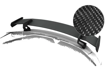 CSR Schwanenhals Heckflügel mit ABE für Cupra Tavascan SHF078-D01-C Carbon Look Hochglanz (keine Lackierung erforderlich)