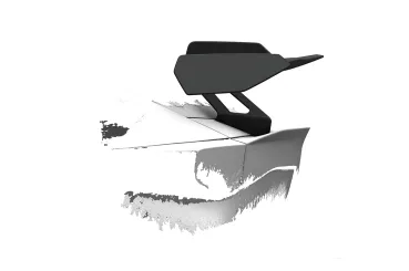 CSR Schwanenhals Heckflügel mit ABE für Cupra Tavascan SHF078-D01-C Carbon Look Hochglanz (keine Lackierung erforderlich)