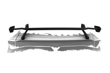 CSR Schwanenhals Heckflügel mit ABE für Cupra Tavascan SHF078-D01-C Carbon Look Hochglanz (keine Lackierung erforderlich)