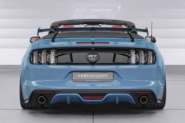 CSR Schwanenhals Heckflügel mit ABE für Ford Mustang MK6 Cabrio SHF047-D01-C Carbon Look Hochglanz (keine Lackierung erforderlich)