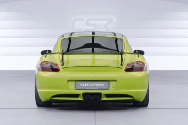 CSR Schwanenhals Heckflügel mit ABE für Porsche Cayman 987c SHF029-D02-F