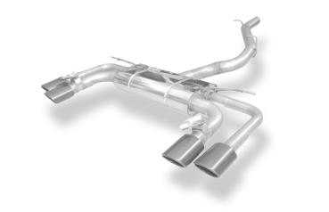 Fox passend für Cupra Ateca/ Seat Ateca Cupra 4x4 - 5FP Halbanlage ab Kat - 2x106x71 Typ 32 rechts/links Schwarz emalliert - mit 2 elektronischen Klappen  SE100035-346S