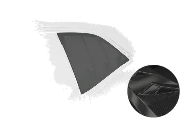 CSR Seitenscheibenblenden für Dodge Challenger (3.Gen) SSB026-C Carbon Look Hochglanz (keine Lackierung erforderlich)