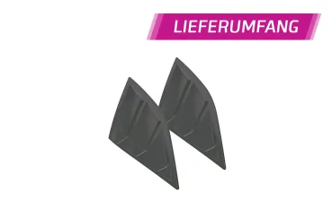 CSR Seitenscheibenblenden für Dodge Challenger (3.Gen) SSB026-S Strukturiert schwarz matt (keine Lackierung erforderlich)