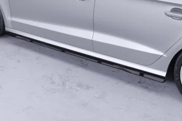 CSR Seitenschweller mit ABE für Audi A3 8V Limo SS588-C Carbon Look Hochglanz (keine Lackierung erforderlich)
