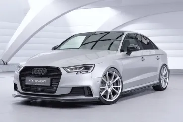 CSR Seitenschweller mit ABE für Audi A3 8V Limo SS588-C Carbon Look Hochglanz (keine Lackierung erforderlich)
