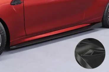 CSR Seitenschweller mit ABE für BMW M2 F87 SS553-C Carbon Look Hochglanz (keine Lackierung erforderlich)