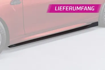 CSR Seitenschweller mit ABE für BMW M2 F87 SS553-G Glossy schwarz Hochglanz (keine Lackierung erforderlich)