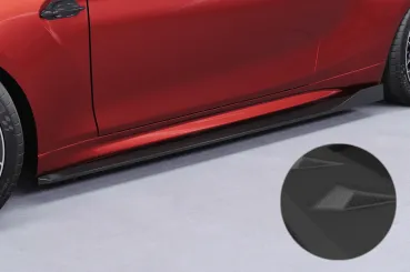 CSR Seitenschweller mit ABE für BMW M2 F87 SS553-S strukturiert schwarz matt (keine Lackierung erforderlich)