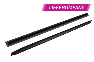 CSR Seitenschweller mit ABE für Fiat 500 SS589-G Glossy schwarz glänzend (keine Lackierung erforderlich)