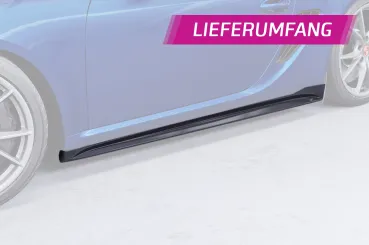 CSR Seitenschweller mit ABE für Porsche Cayman 987C SS559-C Carbon Look Hochglanz (keine Lackierung erforderlich)