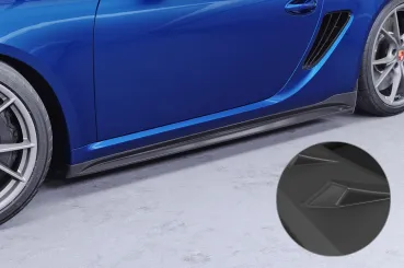 CSR Seitenschweller mit ABE für Porsche Cayman 987C SS559-L Lackierung erforderlich (unlackiert roh)