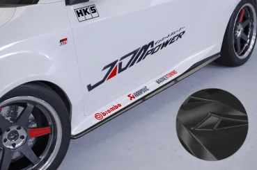 CSR Seitenschweller mit ABE für Toyota GR Yaris (XP21) SS481-G Glossy schwarz Hochglanz (keine Lackierung erforderlich)