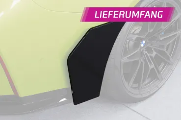 CSR Side Blades / Side Spats mit ABE für BMW M3 G81 BL008-G Glossy schwarz Hochglanz (keine Lackierung erforderlich)