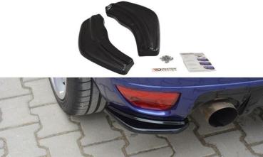 Maxton Design Heck Ansatz Flaps Diffusor für Ford Focus RS Mk1 schwarz Hochglanz