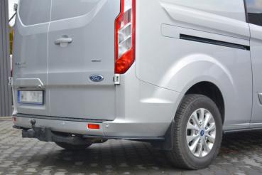 Maxton Design Heck Ansatz Flaps Diffusor für Ford Transit Custom Mk1 FL schwarz Hochglanz