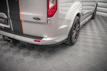 Maxton Design Heck Ansatz Flaps Diffusor für Ford Transit Custom ST-Line Mk1 Facelift schwarz Hochglanz