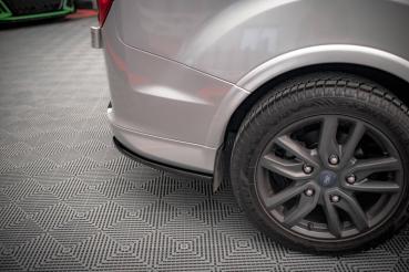 Maxton Design Heck Ansatz Flaps Diffusor für Ford Transit Custom ST-Line Mk1 Facelift schwarz Hochglanz