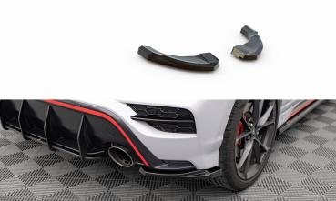 Maxton Design Heck Ansatz Flaps Diffusor V.1 für Hyundai Kona Mk1 schwarz Hochglanz