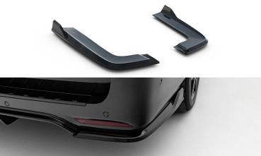Maxton Design Heck Ansatz Flaps Diffusor V.3 für Mercedes-Benz V-Klasse AMG-Line W447 Facelift schwarz Hochglanz