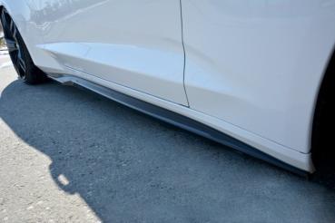 Maxton Design Seitenschweller Ansatz für CHEVROLET CAMARO 6TH-GEN. PHASE-I 2SS COUPE schwarz Hochglanz