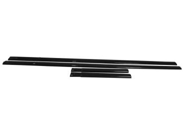 Maxton Design Seitenschweller Ansatz für Ford Transit Custom Mk1 FL schwarz Hochglanz