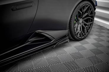 Maxton Design Seitenschweller Ansatz für Lamborghini Huracan EVO schwarz Hochglanz