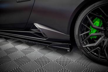 Maxton Design Seitenschweller Ansatz für Lamborghini Huracan EVO schwarz Hochglanz